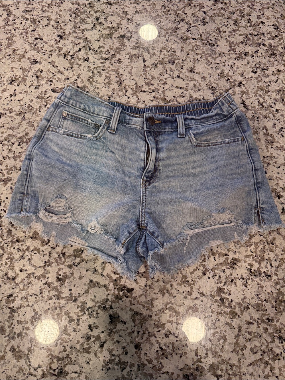 Aerie Distressed Daydream 2” Denim Shorts